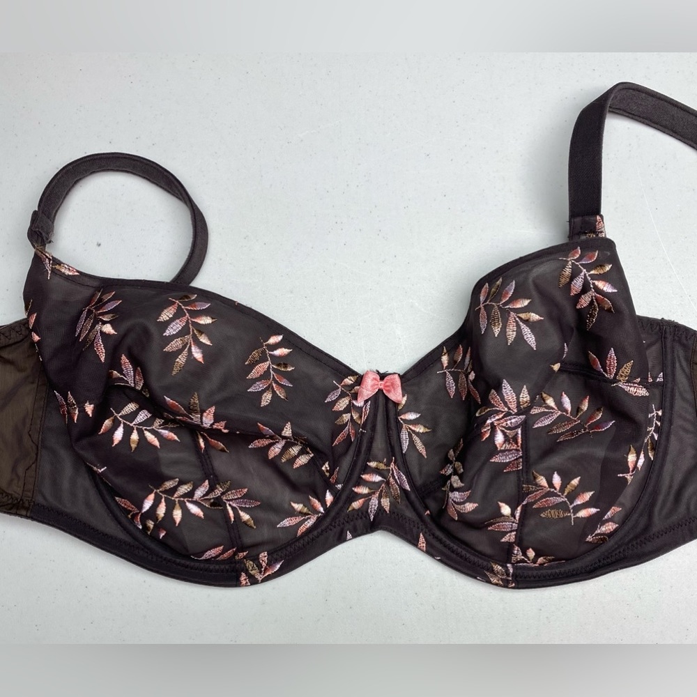 Panache CHOCOLATE/PNK Tango Unlined Underwire, 44DD *P1051